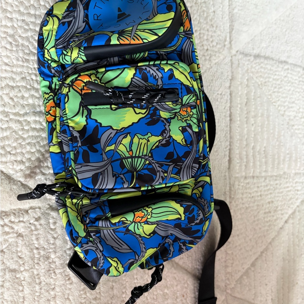 Adidas by Stella McCartney Blue Floral Crossbody Bag